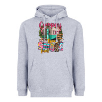 Heather Grey campers have smore fun Heavyweight Hoodie - RanaPortraitStore