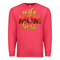 Cardinal wife mom boss Premium Sweatshirt - texasbilliewilder