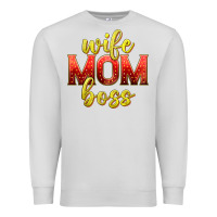 Dove Grey wife mom boss Premium Sweatshirt - texasbilliewilder
