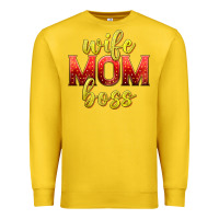Lemon wife mom boss Premium Sweatshirt - texasbilliewilder