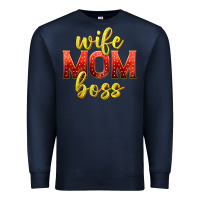 Navy wife mom boss Premium Sweatshirt - texasbilliewilder