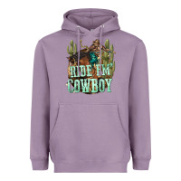 Lavender ride em cowboy Heavyweight Hoodie - texasbilliewilder