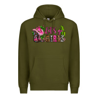 Army Green lets go girls with boots and hats Premium Hoodie - AdoDesignShop