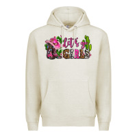 Oatmeal Heather lets go girls with boots and hats Premium Hoodie - AdoDesignShop