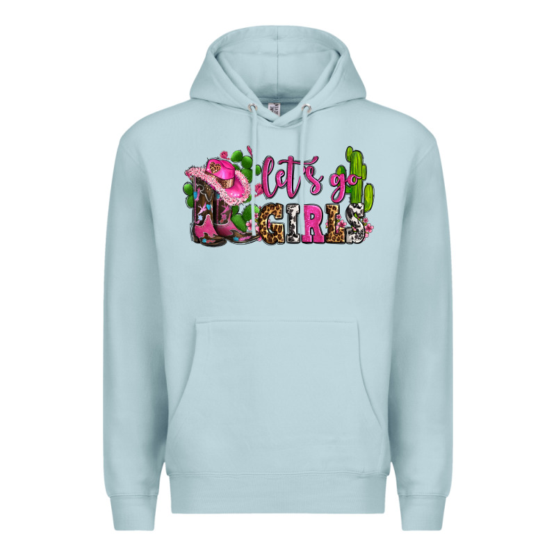 Lets Go Girls With Boots And Hats Premium Hoodie by AdoDesignShop | Teevron