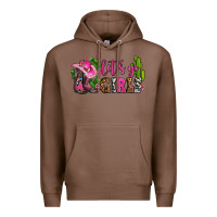 Chestnut lets go girls with boots and hats Premium Hoodie - AdoDesignShop