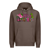 Coffee lets go girls with boots and hats Premium Hoodie - AdoDesignShop
