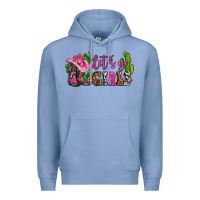 Colony Blue lets go girls with boots and hats Premium Hoodie - AdoDesignShop