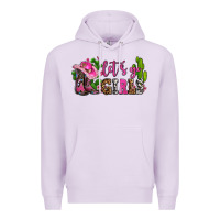 Lilac lets go girls with boots and hats Premium Hoodie - AdoDesignShop