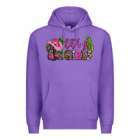 Purple lets go girls with boots and hats Premium Hoodie - AdoDesignShop