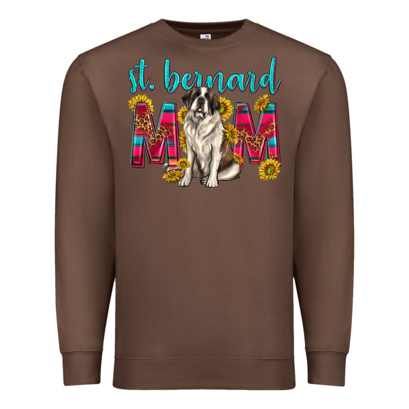 Western St Bernard Mom Premium Sweatshirt by texasbilliewilder | Teevron