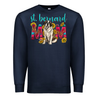 Navy western st bernard mom Premium Sweatshirt - texasbilliewilder