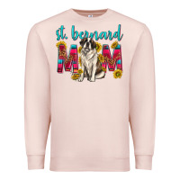 Pale Pink western st bernard mom Premium Sweatshirt - texasbilliewilder