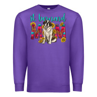 Purple western st bernard mom Premium Sweatshirt - texasbilliewilder