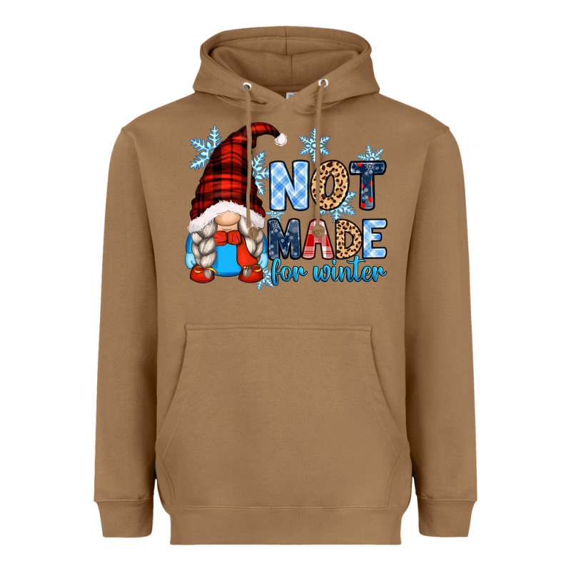 Not Made For Winter With Gnome Heavyweight Hoodie by Zillion Design Studio | Teevron