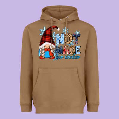 Not Made For Winter With Gnome Heavyweight Hoodie Designed By Zillion Design Studio