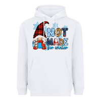 White not made for winter with gnome Heavyweight Hoodie - Zillion Design Studio
