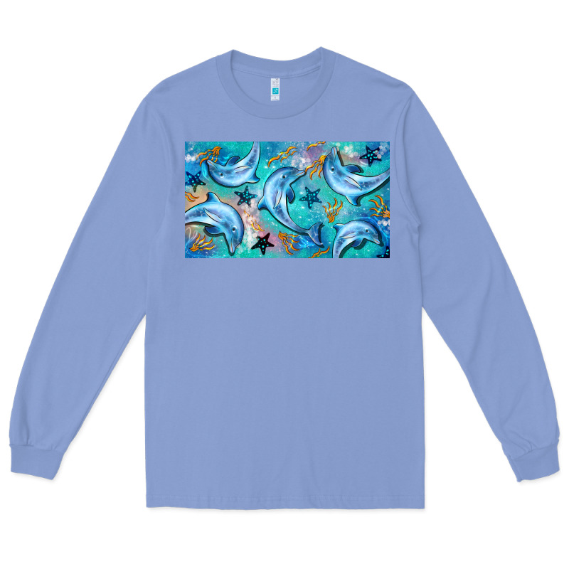 Dolphin  Mug Long Sleeve Tee by BarkalooDesign | Teevron