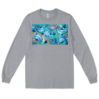 Heather Grey dolphin  mug Long Sleeve Tee - BarkalooDesign