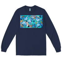 Navy dolphin  mug Long Sleeve Tee - BarkalooDesign