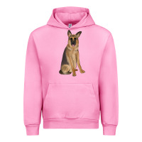 Fuchsia Pink german shepherd Urban Hoodie - JahusDesignShop