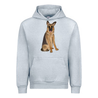 Heather Grey german shepherd Urban Hoodie - JahusDesignShop