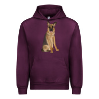 Mauve Wine german shepherd Urban Hoodie - JahusDesignShop