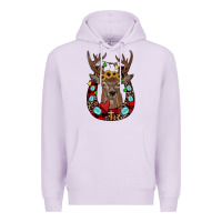 Lilac christmas horseshoe Premium Hoodie - JahusDesignShop