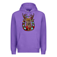 Purple christmas horseshoe Premium Hoodie - JahusDesignShop