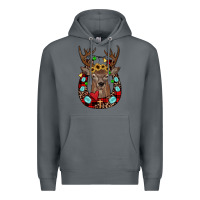 Rock christmas horseshoe Premium Hoodie - JahusDesignShop