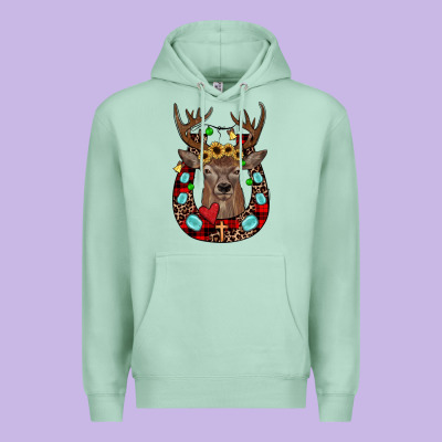 Christmas Horseshoe Premium Hoodie Designed By Jahusdesignshop
