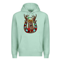 Seafoam christmas horseshoe Premium Hoodie - JahusDesignShop