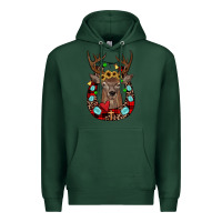 Sports Green christmas horseshoe Premium Hoodie - JahusDesignShop