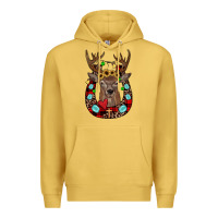 Antique Gold christmas horseshoe Premium Hoodie - JahusDesignShop
