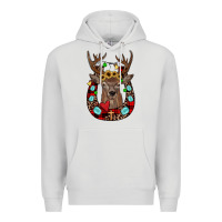 Dove Grey christmas horseshoe Premium Hoodie - JahusDesignShop