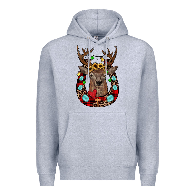 Christmas Horseshoe Premium Hoodie by JahusDesignShop | Teevron