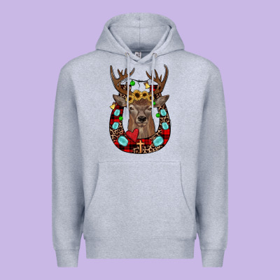 Christmas Horseshoe Premium Hoodie Designed By Jahusdesignshop