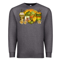 Charcoal Heather frog coffee cups Premium Sweatshirt - Zillion Design Studio