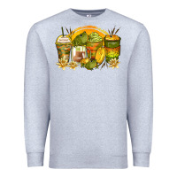 Heather Grey frog coffee cups Premium Sweatshirt - Zillion Design Studio