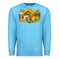 Ocean Blue frog coffee cups Premium Sweatshirt - Zillion Design Studio