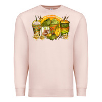 Pale Pink frog coffee cups Premium Sweatshirt - Zillion Design Studio