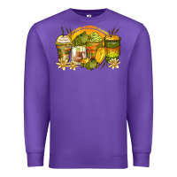 Purple frog coffee cups Premium Sweatshirt - Zillion Design Studio