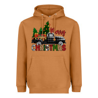 Meerkat merry christmas with black truck Heavyweight Hoodie - Zillion Design Studio