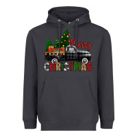 Smoke merry christmas with black truck Heavyweight Hoodie - Zillion Design Studio