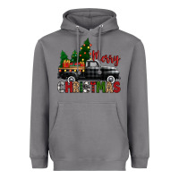 Storm merry christmas with black truck Heavyweight Hoodie - Zillion Design Studio