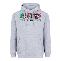Heather Grey glamper way too boujee for tents Heavyweight Hoodie - RanaPortraitStore