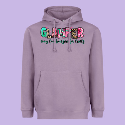 Heavyweight Hoodie glamper way too boujee for tents