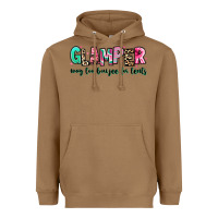 Toasted Coconut glamper way too boujee for tents Heavyweight Hoodie - RanaPortraitStore