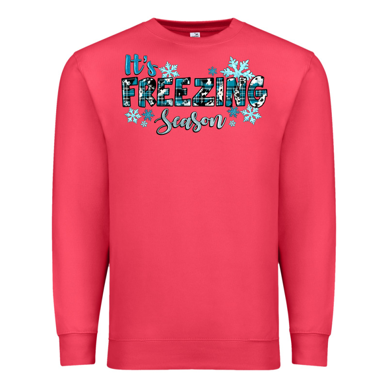 It's Freezing Season Winter Premium Sweatshirt by RanaPortraitStore | Teevron