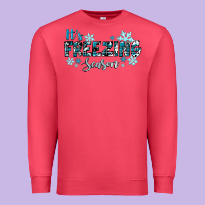 It's Freezing Season Winter Premium Sweatshirt Designed By Ranaportraitstore